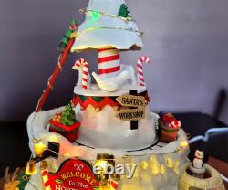 LEMAX North Pole Tower Christmas Village Sights & Sounds RETIRED Excellent