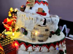 LEMAX North Pole Tower Christmas Village Sights & Sounds RETIRED Excellent