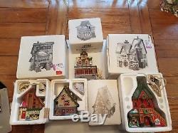 LOT OF 8 Deptartment 56 NORTH POLE SERIES Christmas village buildings