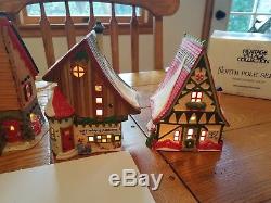 LOT OF 8 Deptartment 56 NORTH POLE SERIES Christmas village buildings