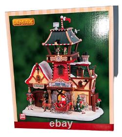 Lemax Santa's Wonderland Village NORTH POLE CONTROL TOWER With Adapter #25864