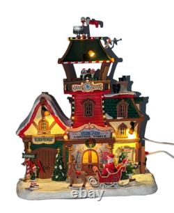 Lemax Santa's Wonderland Village NORTH POLE CONTROL TOWER With Adapter #25864