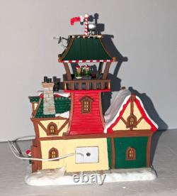 Lemax Santa's Wonderland Village NORTH POLE CONTROL TOWER With Adapter #25864