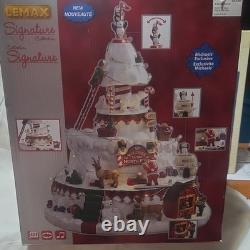 Lemax Signature North Pole Christmas Village Display Resin Illuminated Musical
