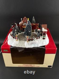 Lemax Village Collection North Pole Tree Lot 26271 Animated 2002 New