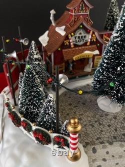 Lemax Village Collection North Pole Tree Lot 26271 Animated 2002 New