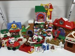 Little People North Pole Village Pieces & Figures Santa Christmas Huge Lot