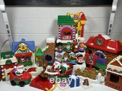 Little People North Pole Village Pieces & Figures Santa Christmas Huge Lot