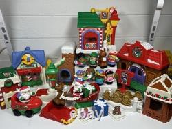 Little People North Pole Village Pieces & Figures Santa Christmas Huge Lot