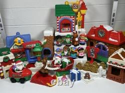 Little People North Pole Village Pieces & Figures Santa Christmas Huge Lot
