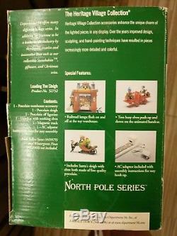 Loading The Sleigh Dept. 56 North Pole Village #52732 New IN BOX