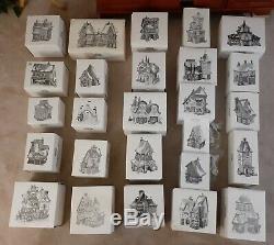 Lot Of 27 Dept 56 Heritage Village North Pole Collection Ex. Condition
