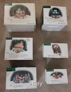 Lot Of 9 Dept 56 Heritage Village North Pole Collection New Mint Cond