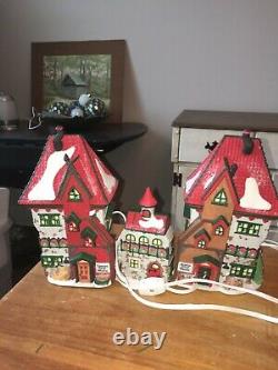 Lot of 16 figurines, Department 56 north pole series village