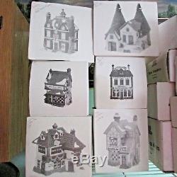 Lot of 47 DEPT 56 DICKENS' VILLAGE NORTH POLE SNOW VILLAGE HERITAGE HOUSES