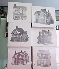 Lot of 47 DEPT 56 DICKENS' VILLAGE NORTH POLE SNOW VILLAGE HERITAGE HOUSES