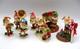Lot Of 7 Vintage Enesco North Pole Village Elves Santa's Workshop & Boxes 1986