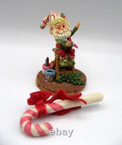 Lot of 7 Vintage ENESCO NORTH POLE VILLAGE Elves Santa's Workshop & BOXES 1986