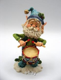 Lot of 7 Vintage ENESCO NORTH POLE VILLAGE Elves Santa's Workshop & BOXES 1986