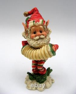Lot of 7 Vintage ENESCO NORTH POLE VILLAGE Elves Santa's Workshop & BOXES 1986