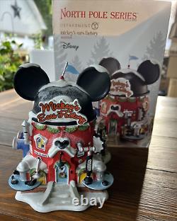 Mickey's Ears Factory Department 56 North Pole Series Disney Enesco 2011 IOB