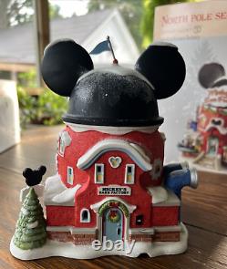 Mickey's Ears Factory Department 56 North Pole Series Disney Enesco 2011 IOB