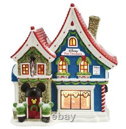 Mickey's Pin Traders Lighted House Department 56 North Pole Village IOB with PIN