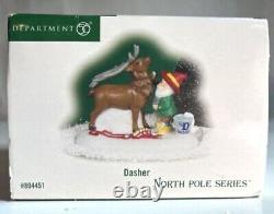 NEW! Department 56 North Pole Series Dasher Reindeer Figurine #807237