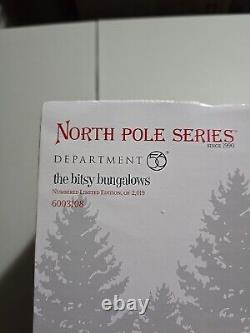 NEW! Department 56 North Pole Series The Bitsy Bungalows Limited Edition
