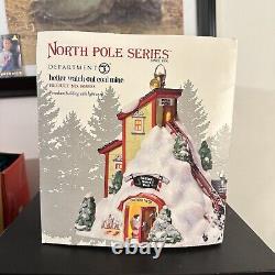 NEW Dept. 56 North Pole Series Better Watch Out Coal Mine Rare EUC #808923