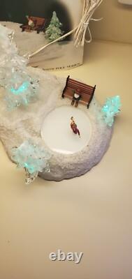 NEW MOTOR UPGRADED Dept 56 Ice & Snow Skating Pond RARE! NORTH POLE VILLAGE