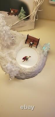 NEW MOTOR UPGRADED Dept 56 Ice & Snow Skating Pond RARE! NORTH POLE VILLAGE