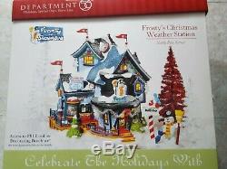 NIB Department 56 North Pole Village Frosty's Christmas Weather Station