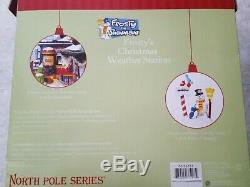 NIB Department 56 North Pole Village Frosty's Christmas Weather Station