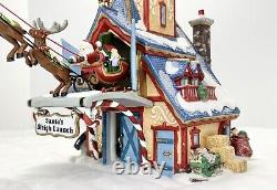 NIB Department 56 Santas Sleigh Launch Gift Set North Pole Series Retired #56734