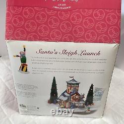 NIB Department 56 Santas Sleigh Launch Gift Set North Pole Series Retired #56734