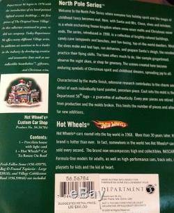 NIB Dept 56 Hot Wheels Custom Car Shop North Pole Village Retired 2006 #56784