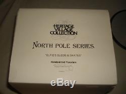 NIB Dept #56 North Pole Series #5625-1 Elfie's Sleds & Skates Heritage Village