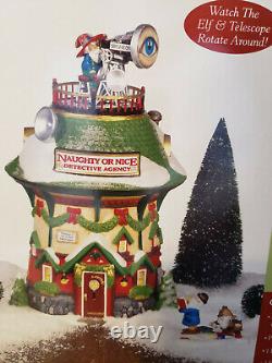 NRFB Department 56 North Pole Series NAUGHTY OR NICE DETECTIVE AGENCY set of 6