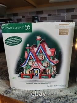 New Dept 56 Countdown To Christmas Headquarters 56798 North Pole Retired Limited