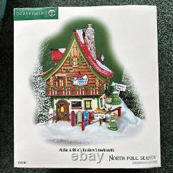 New Dept 56 Nollie & Ollie's Custom Snowboards 805546 North Pole Snow Village