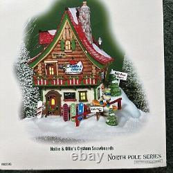 New Dept 56 Nollie & Ollie's Custom Snowboards 805546 North Pole Snow Village