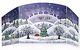 North Pole Backdrop Christmas Village Accessory By Department 56