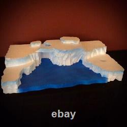 North Pole Cove Display Platform For Dept 56 Or Lemax Villages, Free Shipping