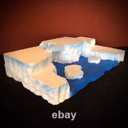 North Pole Cove Display Platform For Dept 56 Or Lemax Villages, Free Shipping