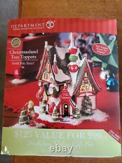 North Pole Department 56 CHRISTMASLAND TREE TOPPERS! MINT! FabULoUs! NeW