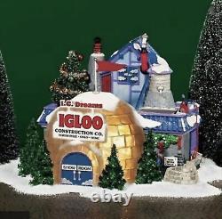 North Pole Department 56 I C DREAMS IGLOO CONSTRUCTION COMPANY MINT 56785 NeW