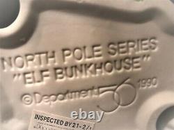 North Pole Series Elf Bunkhouse Dept 56 Heritage Village Collection MIB