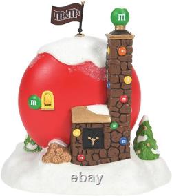 North Pole Village Collection Red'S M&M Cottage Lit Building- Hand Crafted Paint