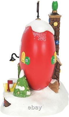 North Pole Village Collection Red'S M&M Cottage Lit Building- Hand Crafted Paint